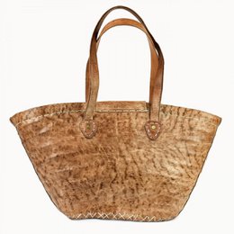 Leather Basket 'Saint Tropez'