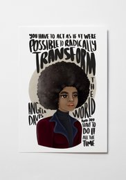 Angela Davis - Citazioni stampa artistica (A4)
