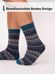 Un paio di calzini in lana 45% di lana design