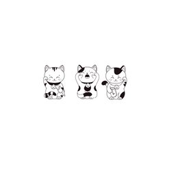 Tymczasowy tatuaż: Trio Maneki