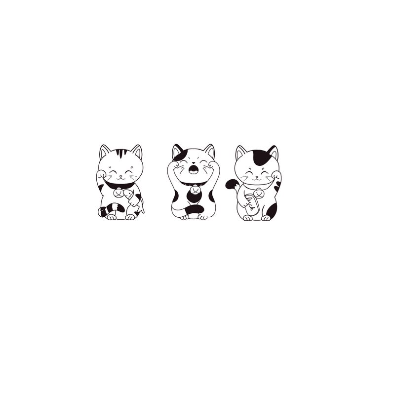 Tatuaggio temporaneo: Trio Maneki
