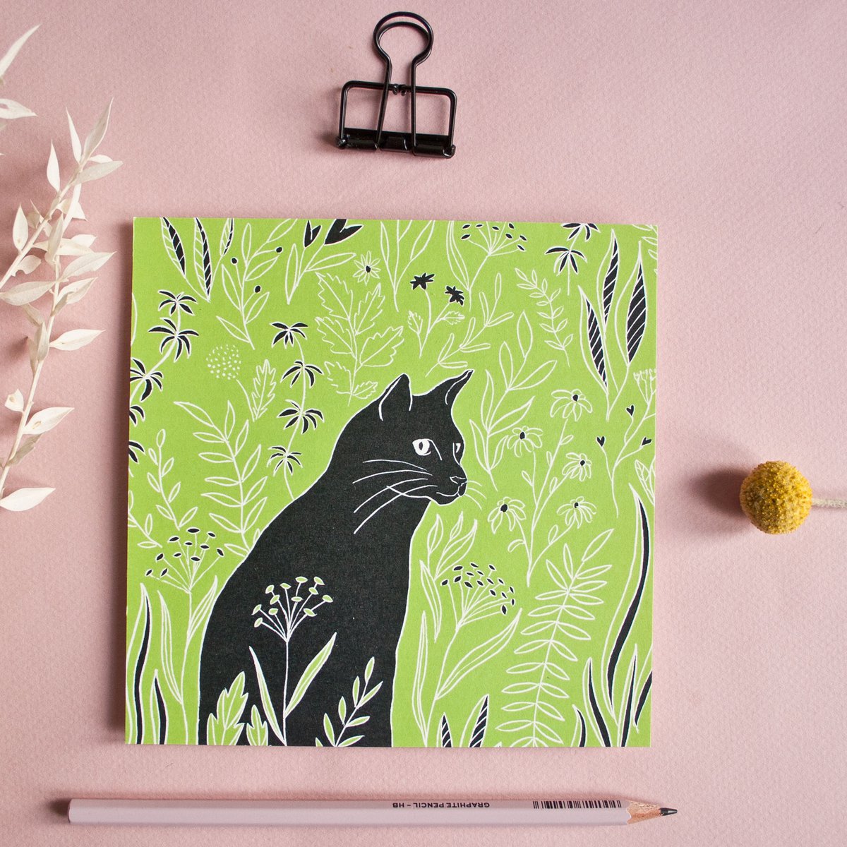 Postcard | Cat & Meadow