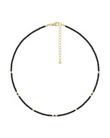 Kleine Kralen Ketting - Zwart