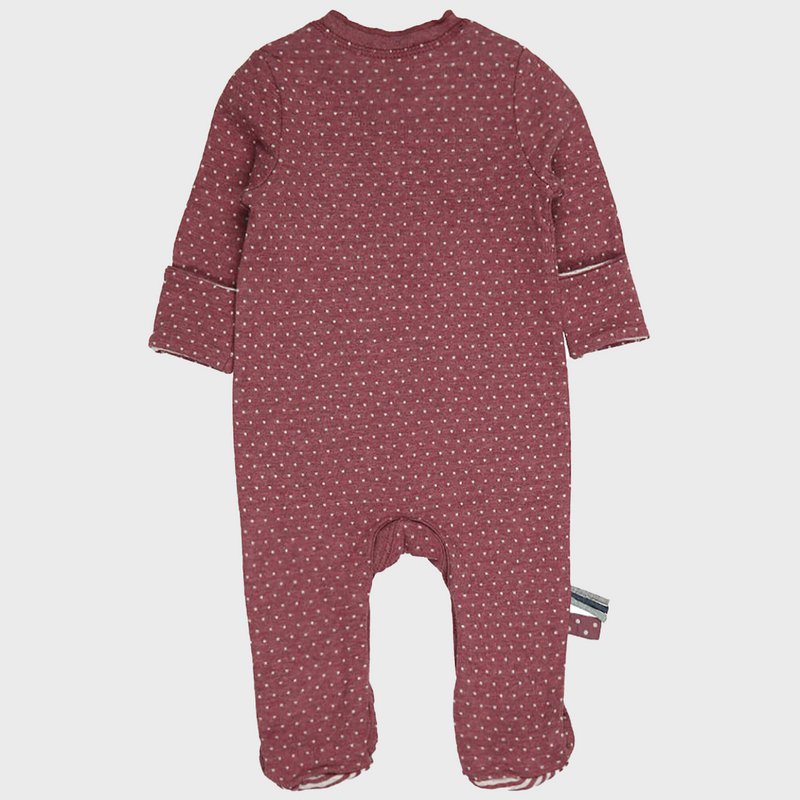 OrganicEra Organic Baby Footed Sleepsuit, Bordeaux