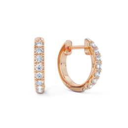 Essential Zirconia Hoops Rosé