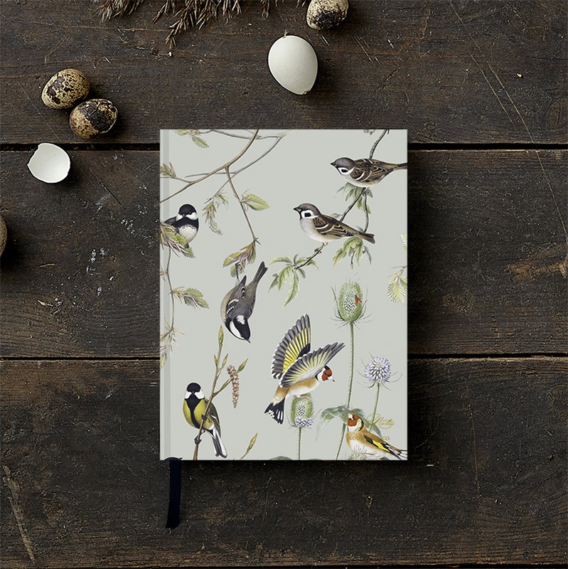NOTEBOOK - BIRDS, recycled paper