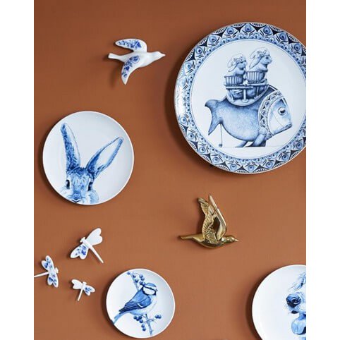 Wandvogel Delfter Blau 4
