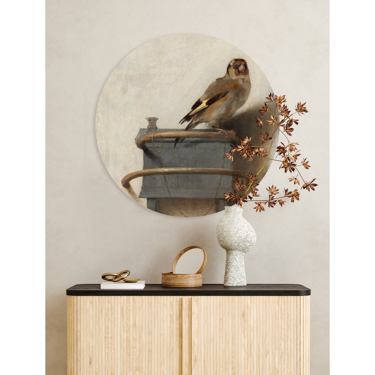 Wall Circle - Goldfinch - Premium Dibond Quality