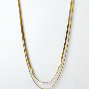 Double Layered Italian Chain Necklace