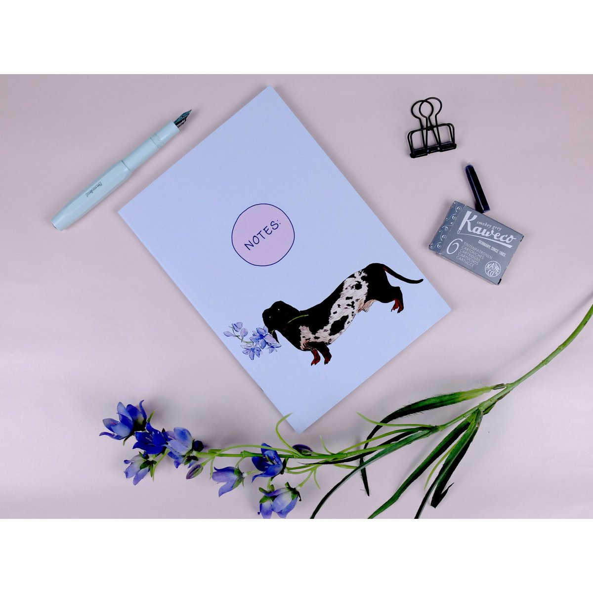 Notesbog A5 Gravhund