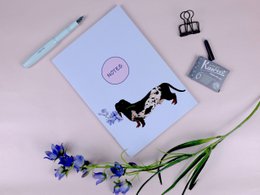 Notesbog A5 Gravhund