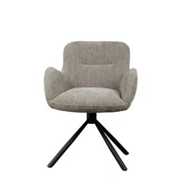 Chaise pivotante Leta - Gris - Lappi
