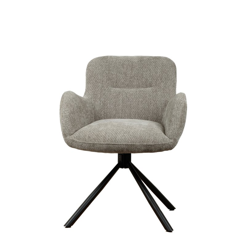 Chaise pivotante Leta - Gris - Lappi