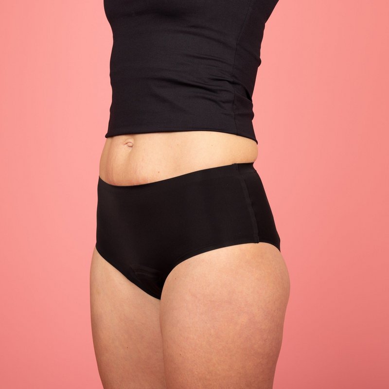 Emmy sømløs menstruation glide sort