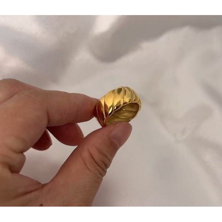 Jeanne - Breiter Croissant-Midi-Fingerring