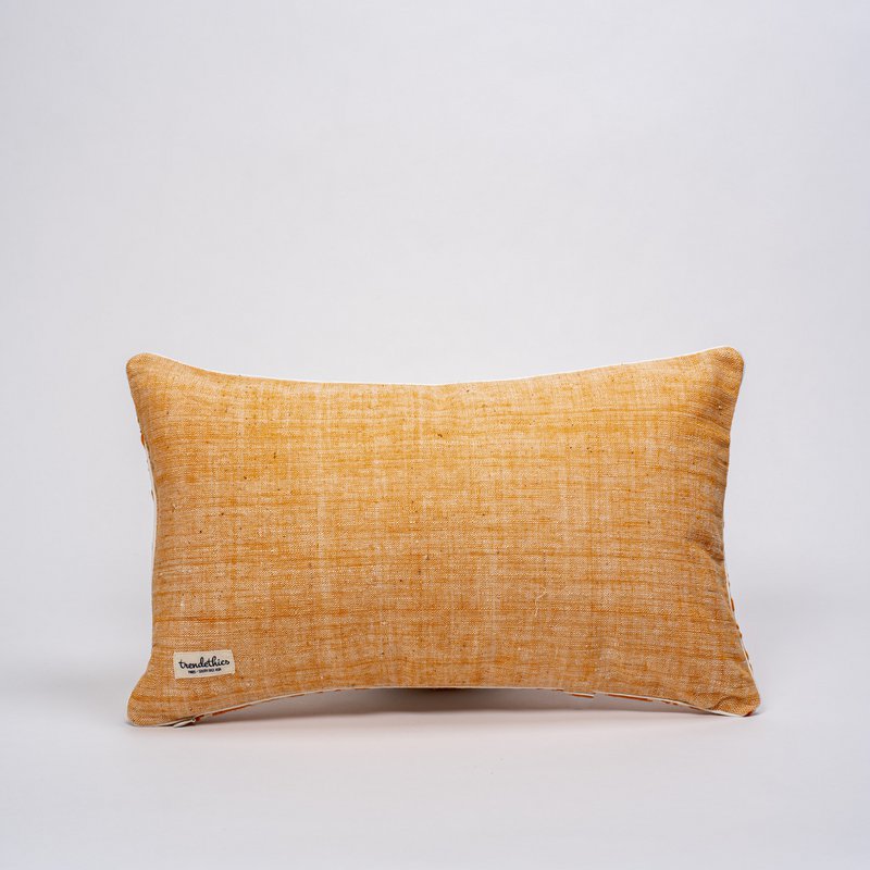 Dokmai orange decorative pillow cover