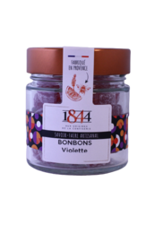 Violette „Blumen“-Bonbons – 160-g-Glas