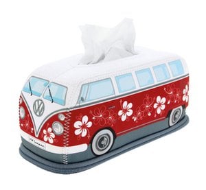 Volkswagen VW T1 Bus Neoprene Tissue Holder - Hibiskus/Red
