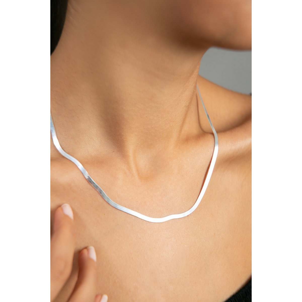 COLLANA ITALIANA CATENA IN ARGENTO