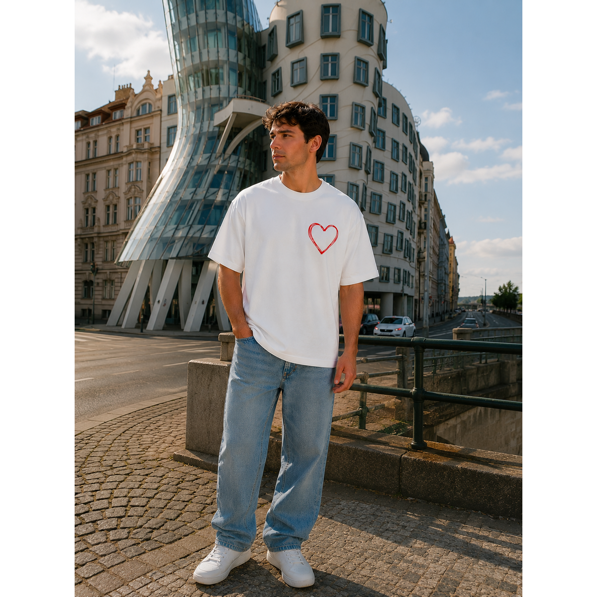 T-shirt oversize Cuore