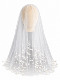 Cascading Lily of the Valley Pearl Brudeslør