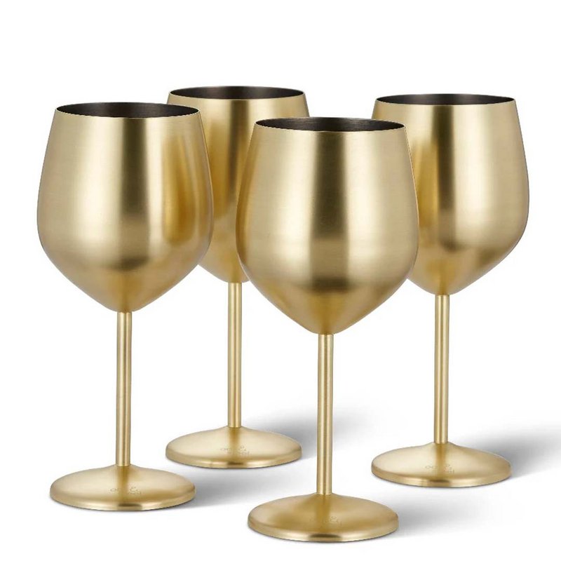Vino in vetro oro matt 4x50cl