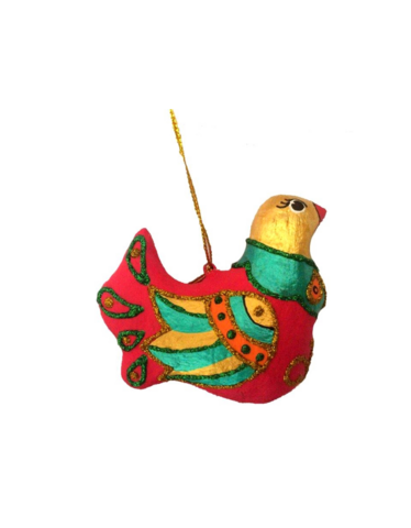 Handgemachter Pappmaché Wonder Bird Rot