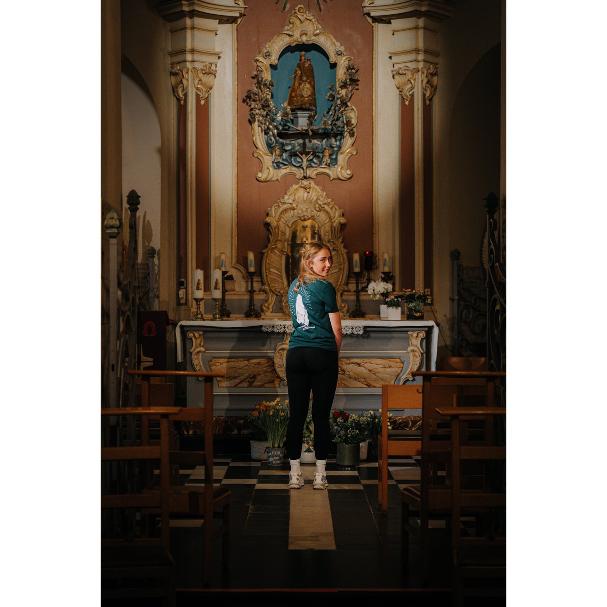 Le cyclisme est une religion T-shirt cycliste unisexe (vert)