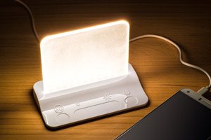 Integral LED USB table lamp white dimmable