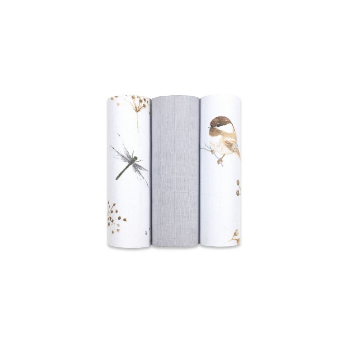 BIRDS muslinbleer - 3 stk.