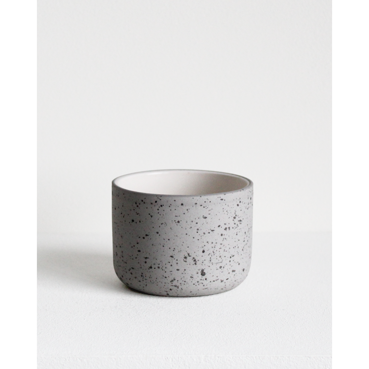 Cappuccino mug Fundament | light grey speckled / white