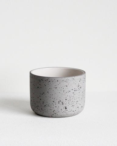 Cappuccino mug Fundament | light grey speckled / white