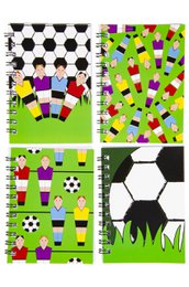 NOTEBOOK FOOTBALL SPIRAL. 4ASS