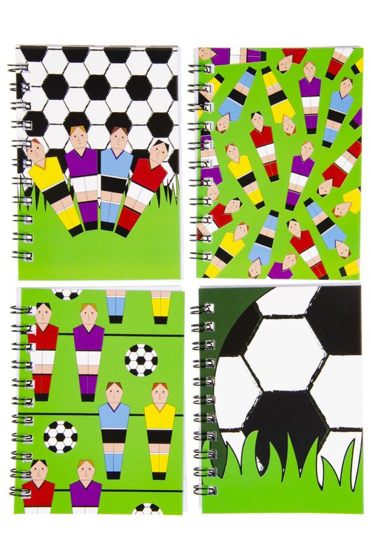 NOTEBOOK FOOTBALL SPIRAL. 4ASS
