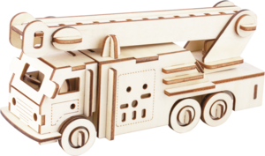 Construction kit 3D Puzzle Fire Truck made of wood