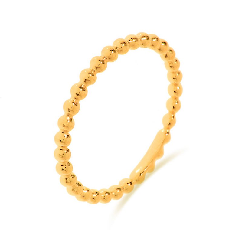 Anillo bola, oro amarillo de 18 quilates