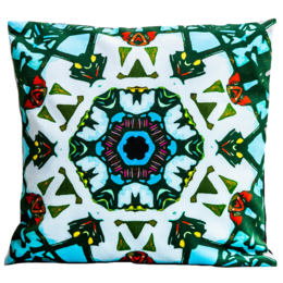 Samtkissen Kaleidoscope% 234 signiert Michel Lienard