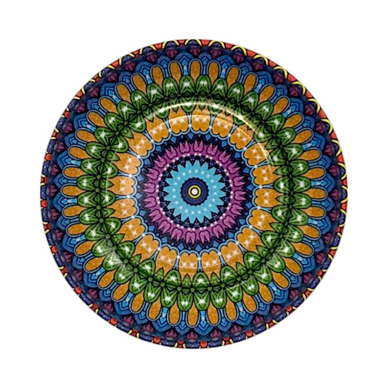 Metalen kom - Mandala 3 - Medium - 9 cm