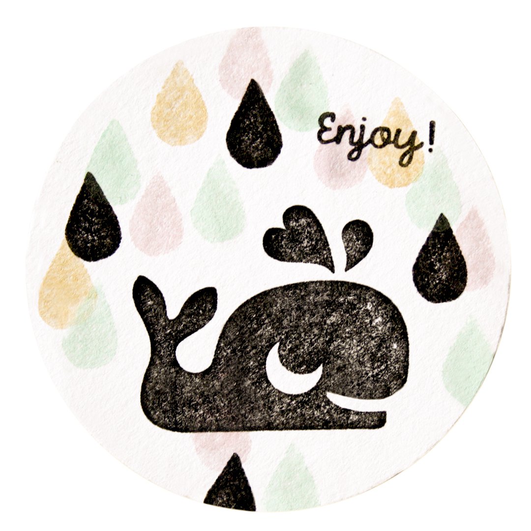 Leuke walvisstempel voor creatieve avonturen