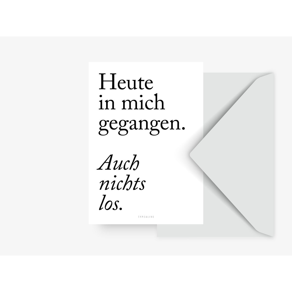 Postkarte / Nichts Los