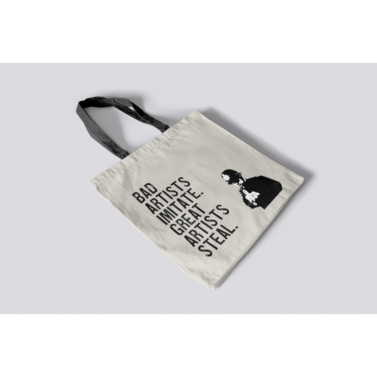 Banksy's Graffiti Mini Tote Bag - Slechte artiesten imiteren