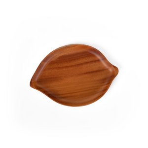 Handmade Tableware - Khaya Wood - Leaf Platter - Eco-friendly