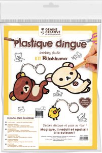 RILAKKUMA CRAZY PLASTIC KEY HOLDER KIT