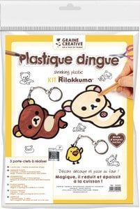 RILAKKUMA CRAZY PLASTIC KEY HOLDER KIT