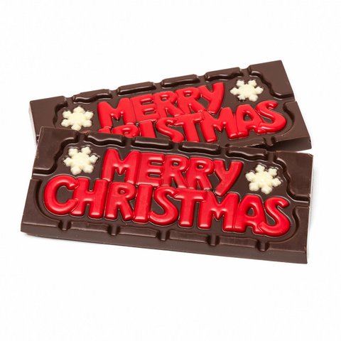 Chocolate bar ''Merry Christmas'' (dark) 45 Grs