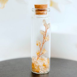 Wish bottle happiness card citrine