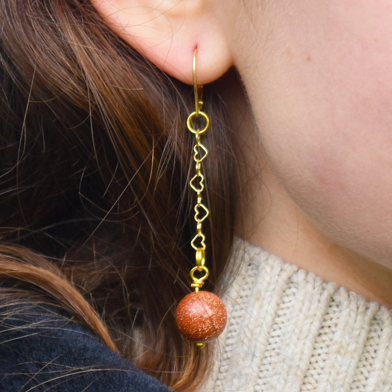 Jaspe de Amapola, Dálmata y Sésamo Pendientes de oro amarillo vermeil o de oro de 9k o 18k, Colección Bloom | por nlanlaVictory