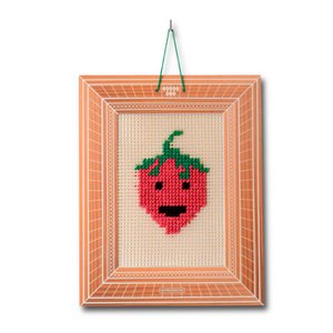 Stickset: Erdbeere