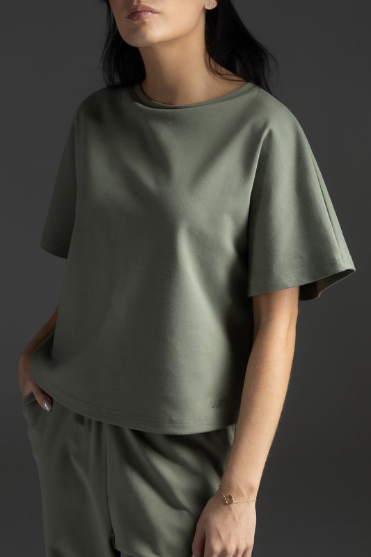 T-shirt Lounge by Luin, Misty Green