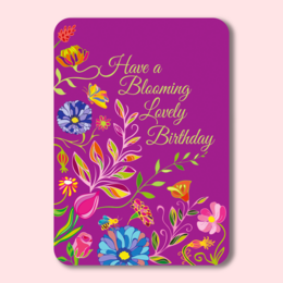 Floral Blooming Birthday ansichtkaart